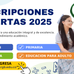Banner horizontal inscripciones abiertas moderno blanco