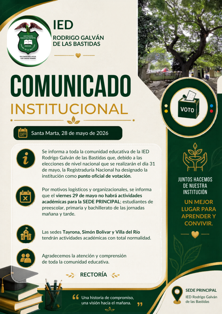 Las sedes Tayrona, Simón Bolívar y Villa del Río tendrán actividades académicas con total normalidad. (1)